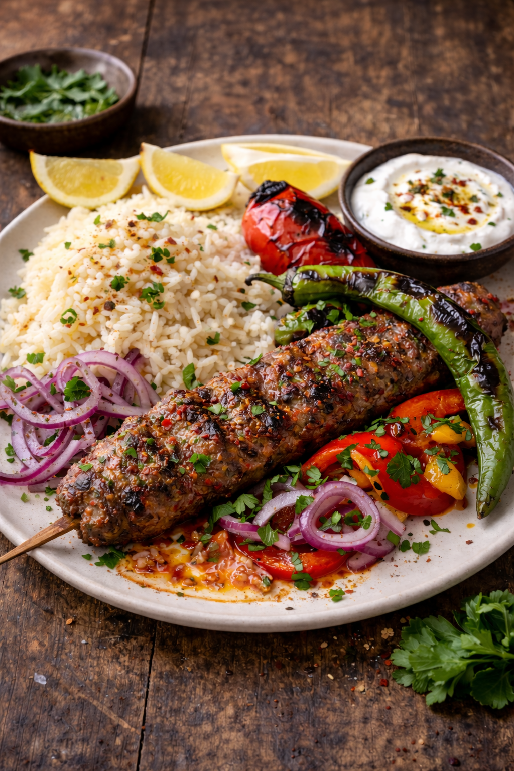 Adana Style Rinderhackspieß