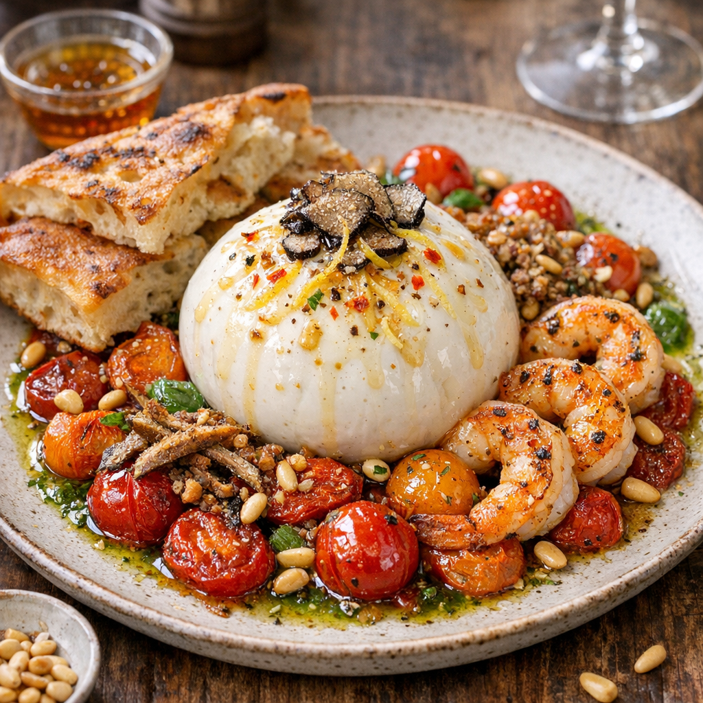 Burrata Trüffel-Tomaten-Variation XXL