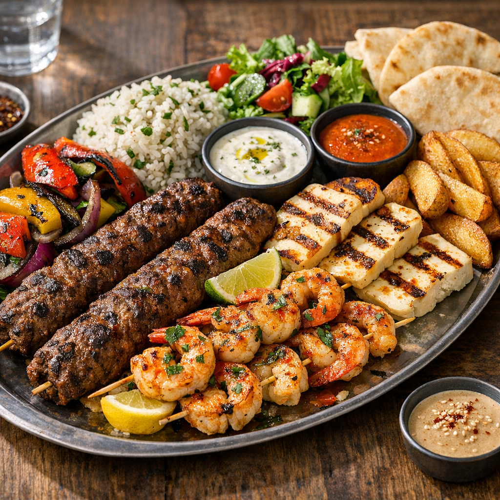 Adana & Halloumi Surf’n’Turf Grillplatte